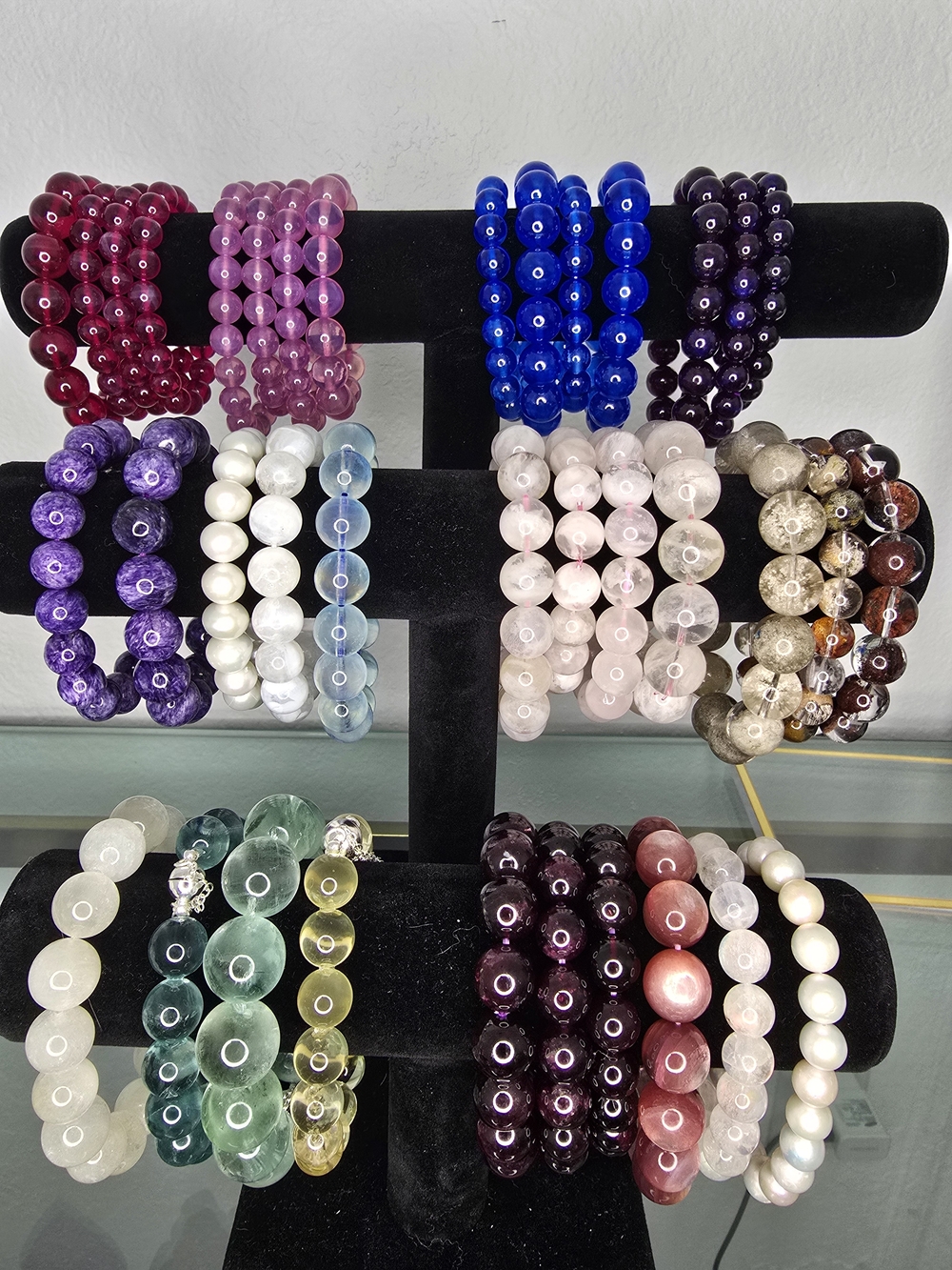 Assorted High Quality Beaded Bracelet Set Natural And Lab